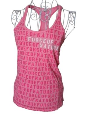 Under Armour Force of Nature Graphic Pink Tank SZ XS